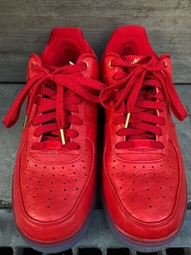 NIKE AIR FORCE 1 CMFT LUX LOW “Red Ostrich”26cm