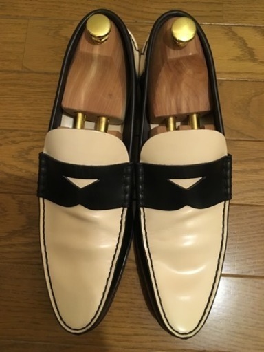 PRADA プラダのローファー 9 1/2 28.5cm バイカラー