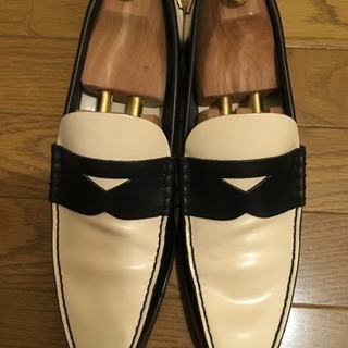 PRADA プラダのローファー 9 1/2 28.5cm バイカラー