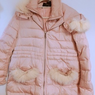(10/27まで引取りお願い　¥700) 薄いピンク色のダウジャケット