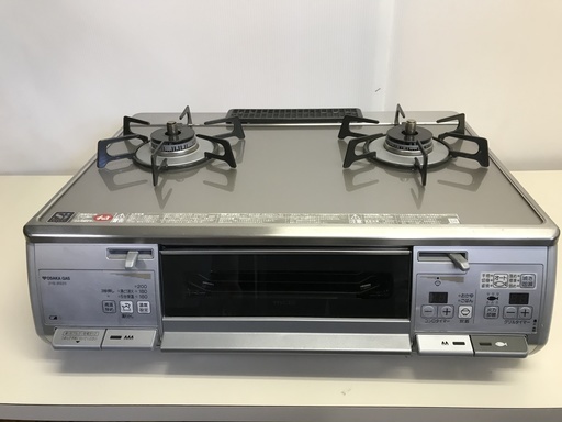 【中古】大阪ガス 都市ガス用 ガラストップコンロ　RTS62AWGR-L