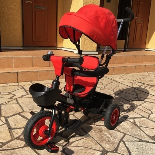 三輪車 押し手棒付き 美品 ほぼ新品！