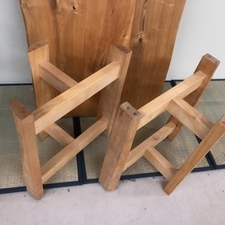 タモ 天然木 テーブル