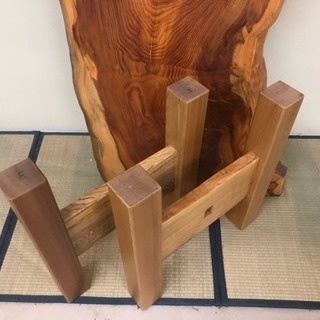 桧 天然木ダイニングテーブル