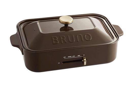 BRUNO コンパクトホットプレート　ブラウン