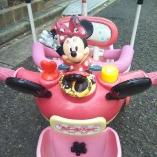 無料 ディズニー ミニーちゃんピンク三輪車 はるかママ 洗足池の子供用品の中古あげます 譲ります ジモティーで不用品の処分