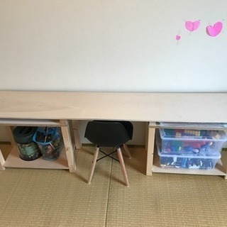 500円 DIY ハンドメイド 収納棚&机 子供用テーブル キッ...