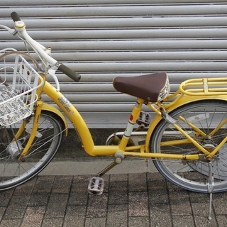 子供用、21インチ自転車(黄色)