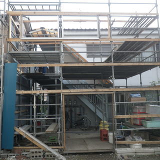 クサビ式足場 仮設足場資材 （ビケ足場） くさび緊結式 工事現場 支柱 アンチ 手摺等 大量400点以上セット