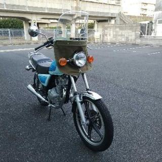 綺麗　GN125H　風防　絞りハン　冬仕様