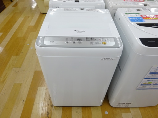 安心の１年保証付！2017年製Panasonicの5.0kg全自動洗濯機【トレファク　岸和田】