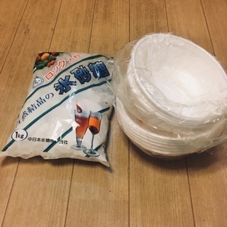 氷砂糖1kg、使い捨てカップ