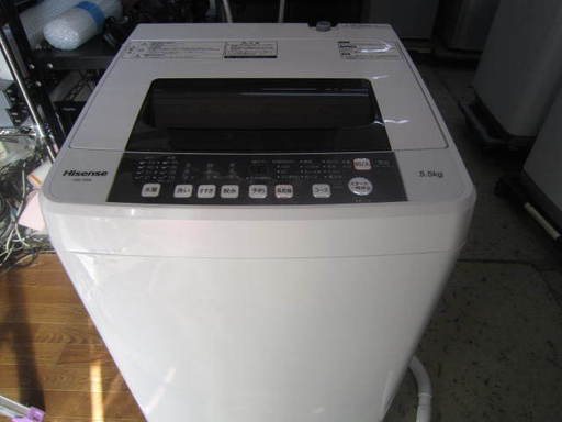 ハイセンス洗濯機５．５キロ　２０１７年製
