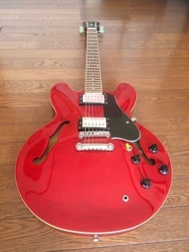 （再値下げ）セミアコ　Epiphone DOT   純正ハードケース付   PU交換済