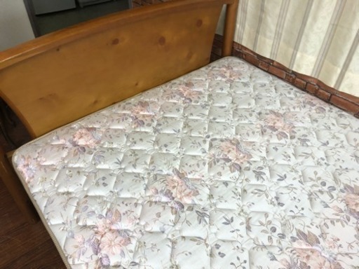 【送料無料】【USED】フランスベッド  セミダブルサイズ ベッド マットレスセット