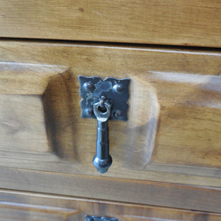 アンティーク調 キャビネット 4段チェスト サイドボード W90×H72cm 札幌 西区 西野 