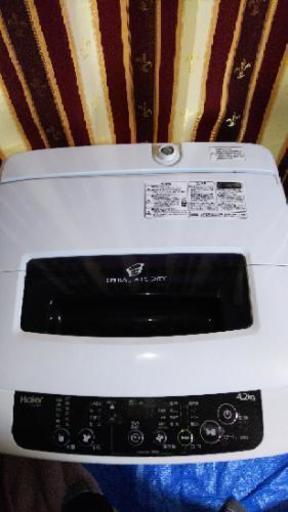 Haier 全自動洗濯機 JW-K42K 4.2kg 2016年製