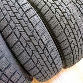 新古？スタッドレス ガリ無し13インチアルミ付 155/65R13 ワゴンR/ライフ/ラパン等 