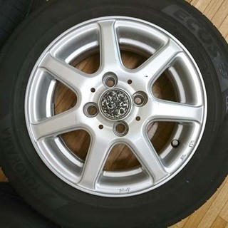 17製 ヨコハマ夏タイヤ ガリ無し社外アルミ 165/65R13 エヴリィ 