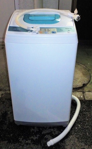 ☆日立 HITACHI NW-5KR 5kg 全自動電気洗濯機◆風乾燥機能付き