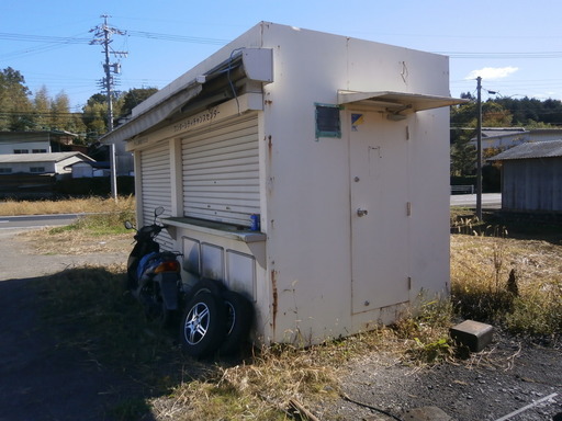 【売約済】 ☆★☆めずらしいユニットハウス　コンテナハウス　特殊形状　事務所　店舗　たこ焼屋　団子屋　☆