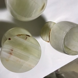 玉石のコップ 3個セット