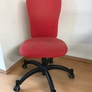 デスクチェア 赤 オフィス 事務用品 椅子 一台