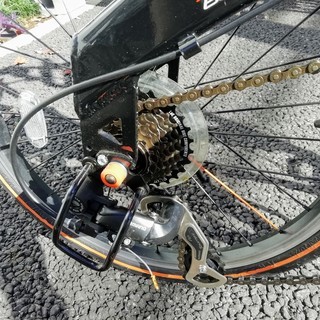 【新古品】折りたたみ自転車  ドッペルギャンガー blackmaX 20インチ シマノ7段変速 ライト・ワイヤー錠付属