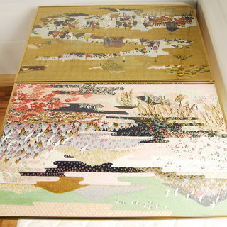 7063友禅和紙花鳥平安絵巻額装２枚セット ハッピーセットアントレ ひろ 岡崎のその他の中古あげます 譲ります ジモティーで不用品の処分