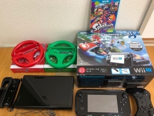 wiiu マリカー8内蔵セット\u0026スプラトゥーン