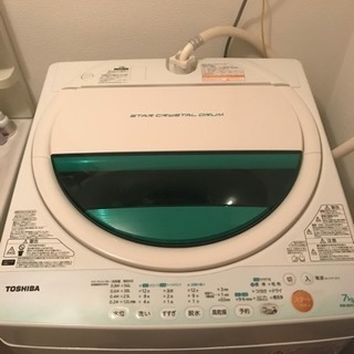 東芝 全自動洗濯機 AW-607（W） 容量7kg
