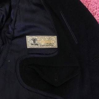 イギリス製 高級カシミヤ ステンカラーコートメンズ  L相当