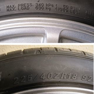 18インチ　ホイール付きタイヤ4本セット コンフォートタイヤ 