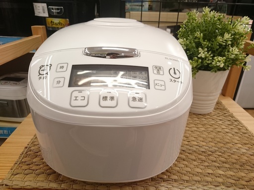 [安心の6ヶ月保証]【未使用品】ELSONIC　5.5合炊き炊飯器 2017年製 [トレファク八王子めじろ台店]