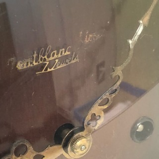 当時物　置き時計　 昭和レトロ　ゼンマイ式　モンブラン 当時物 置き時計 昭和レトロ ゼンマイ式 モンブラン