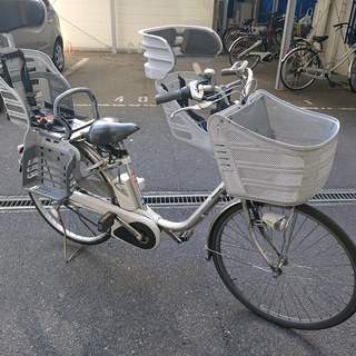 バッテリー2個付き】26インチ電動アシスト自転車（前後OGK 