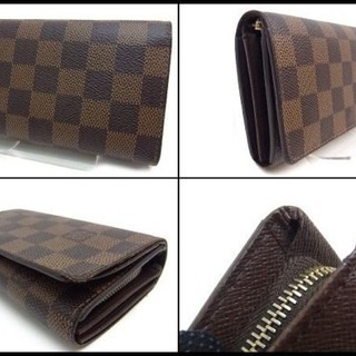 ルイヴィトン ダミエ ポルト モネ ビエ トレゾール 折財布 N61736