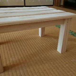 白木のすのこテーブル(40×29×21)