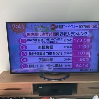 テレビ2013年製sony55型