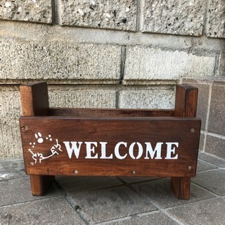 木製プランター ニコ＊WELCOME＊