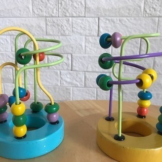 木のおもちゃ 知育玩具 2個セット