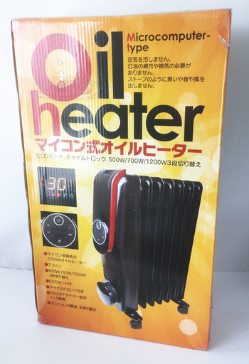 アウトレット☆オイルヒーター LED液晶パネル搭載 HC-A31A