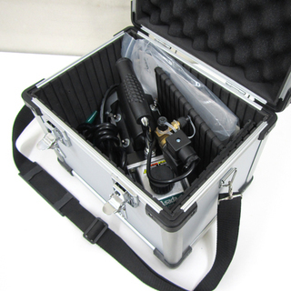 宮の沢店 使用感少 Asada/アサダ 真空ポンプ ecoシリーズ 1.8CFM 2ステージ式真空ポンプ 真空引き ケース付 WV210