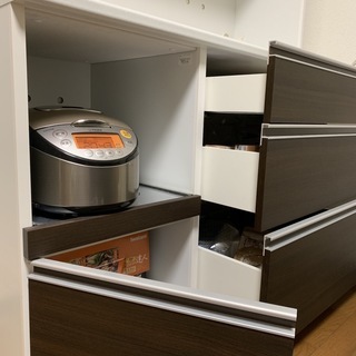 【受け渡し予定決定】ユーアイ 食器棚 キッチンボード 幅120 高さ195 奥行49.5