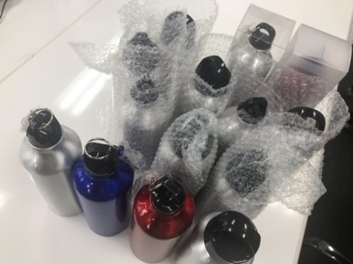 【未使用品】【ノベルティサンプル品】水素水用と言われているアルミボトル