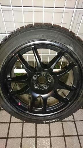 スタッドレスに。17インチホイール ブロンズ7j+38 黒8j+48 PCD100 5h
