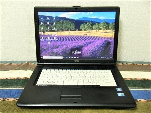 15.6型/MS Office✎/HDD250GB♪/メモリ4GB♪/Core2Duo♪/すぐ使えるWindows10♬/すぐ繋がるWi-Hi/DVD/メディア作成ツール付/富士通♪