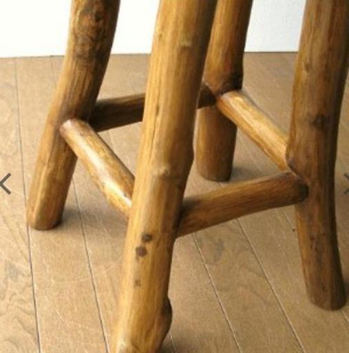 スツール 木製 椅子 おしゃれ アジアン家具 無垢 丸椅子 Hide Hide 御油の家具の中古あげます 譲ります ジモティーで不用品の処分