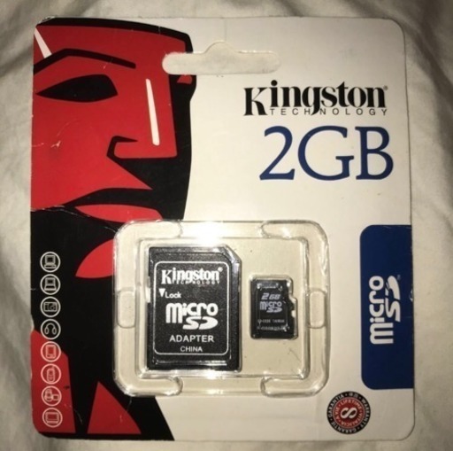 正規 Kingston キングストン♪micro SDカード 2GB メモリーカード アダプター付き