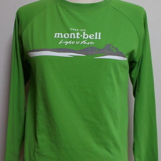 激安 Mont Bell きれいなグリーンの長袖tシャツ くぅち 大田のtシャツ レディース の中古 古着あげます 譲ります ジモティーで不用品の処分